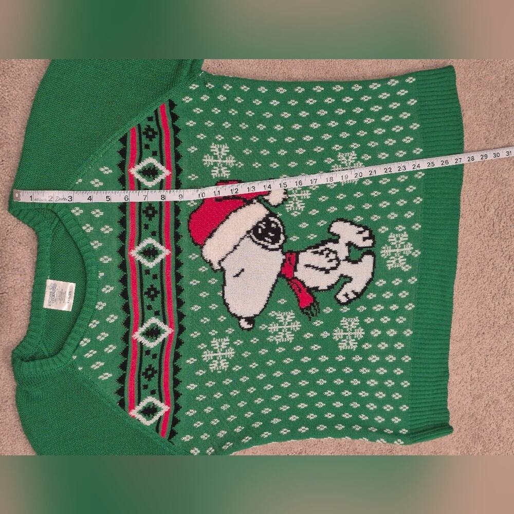 Christmas Sweater | Snoopy - Green | Juniors XXXL - Picture 4 of 10